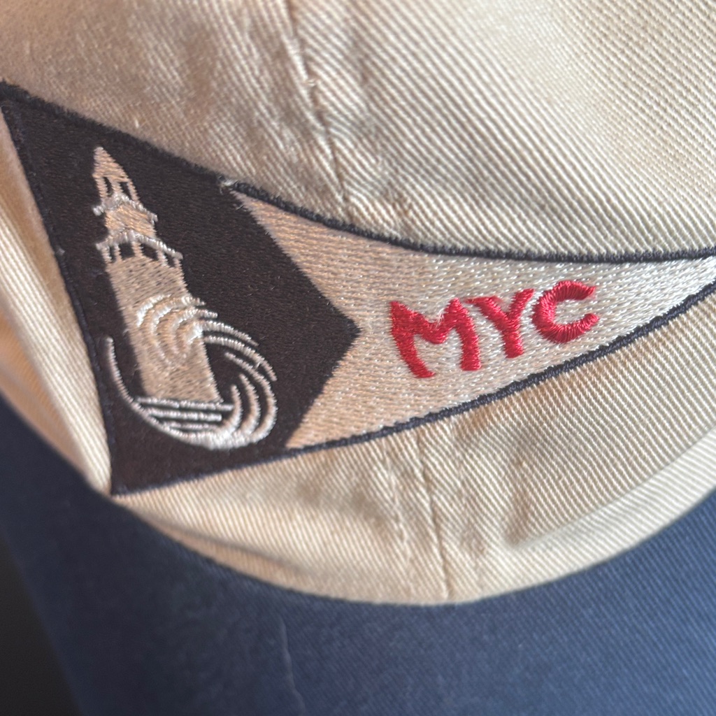 Beige And Navy Cap With Embroidered Logo Beige And Navy Cap With Embroidered Logo